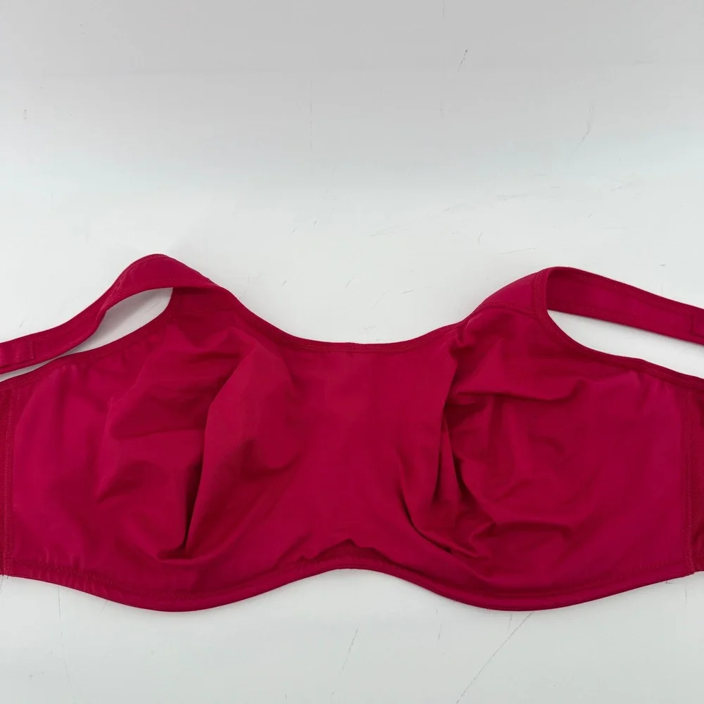 Wacoal 855170 Simone Sport Underwire Bra Berry Red Pink 40G Full Coverage Unline - Picture 6 of 8